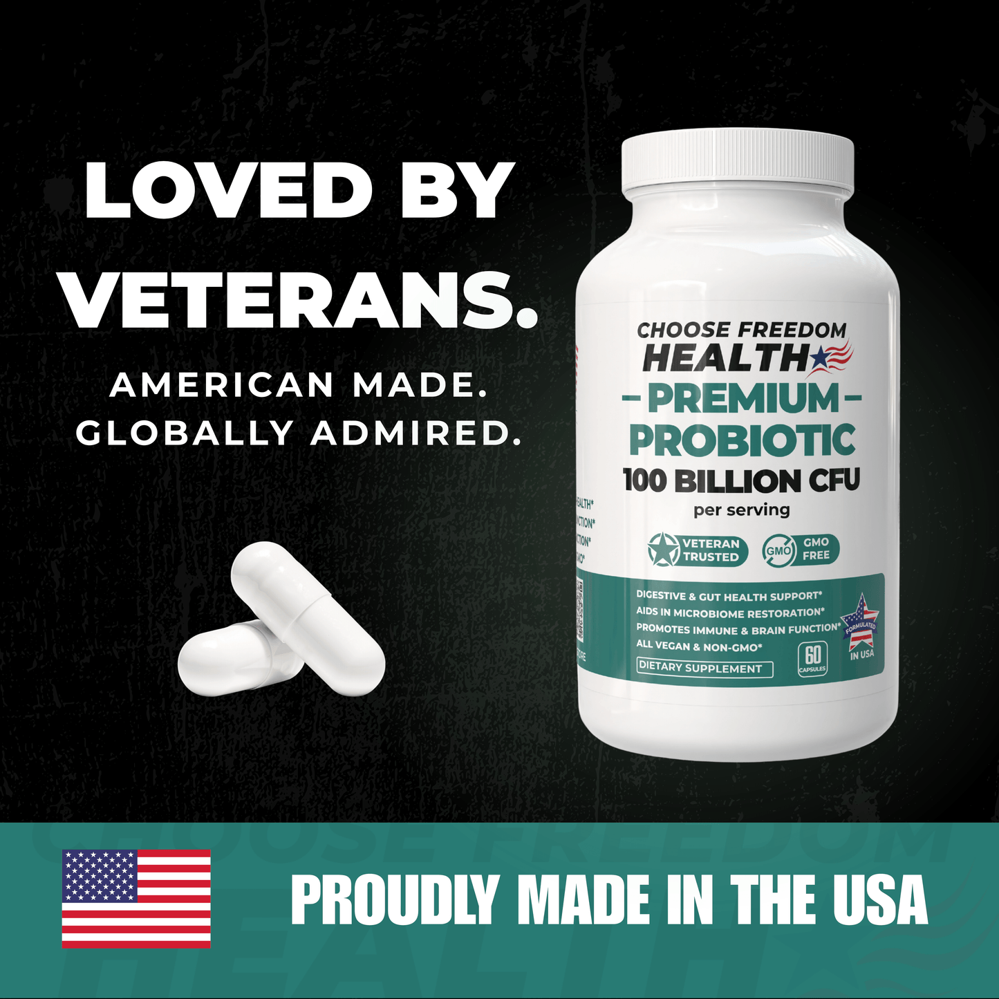 Probiotic 100B CFU Daily Gut Balance & Wellness Support