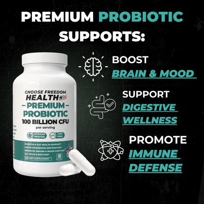 Probiotic 100B CFU Daily Gut Balance & Wellness Support