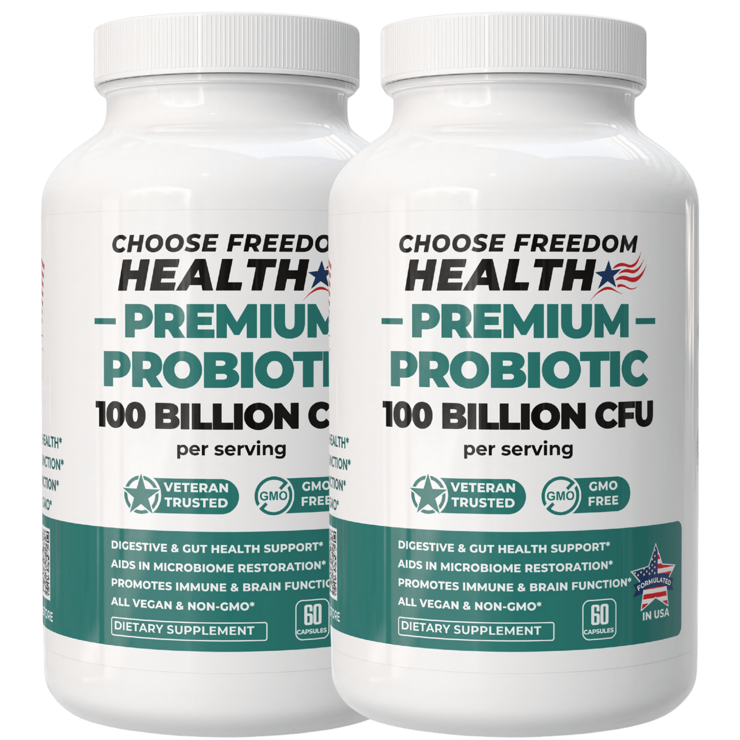 Probiotic 100B CFU Daily Gut Balance & Wellness Support